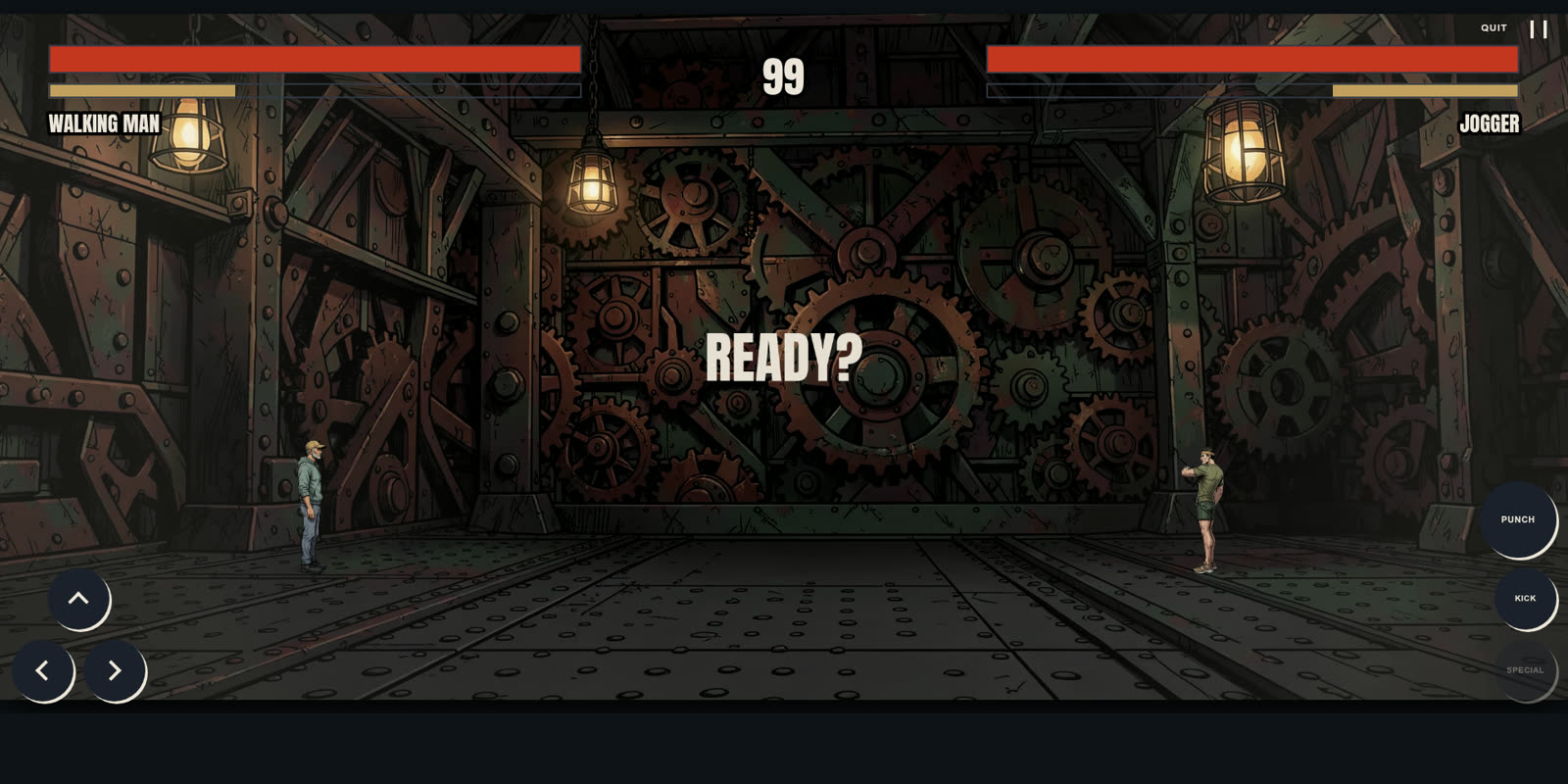 Fighting the final boss machine
